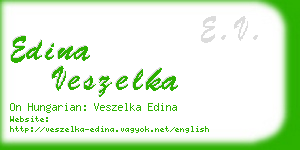 edina veszelka business card